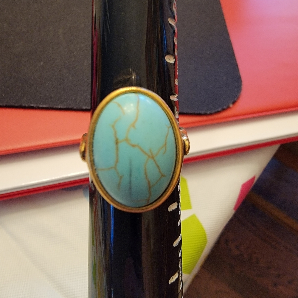 Silpada Designs Brass & Turquoise Ring